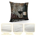 thumbnail image 4 of Orinice Wine Sign Artist Graphic Decorative Cushion Throw Pillow Cover for Home Living Room Bed Sofa Car Bedroom, Durable Material Pillow Case 1PC 24x24in, 4 of 5