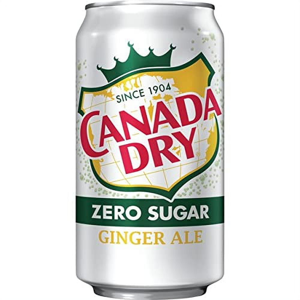 Canada Dry Zero Ginger Ale 10 Pack 7.5 oz, total 30 MINI CANS 225 fl oz, All Natural Family Pack