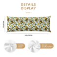 thumbnail image 3 of Fotbe Bees and Flower Funda para Almohada Corporal con Diseño, Funda de Microfibra Ultrasuave de 20x54 Pulgadas, Ropa de Cama Elegante, 3 of 7