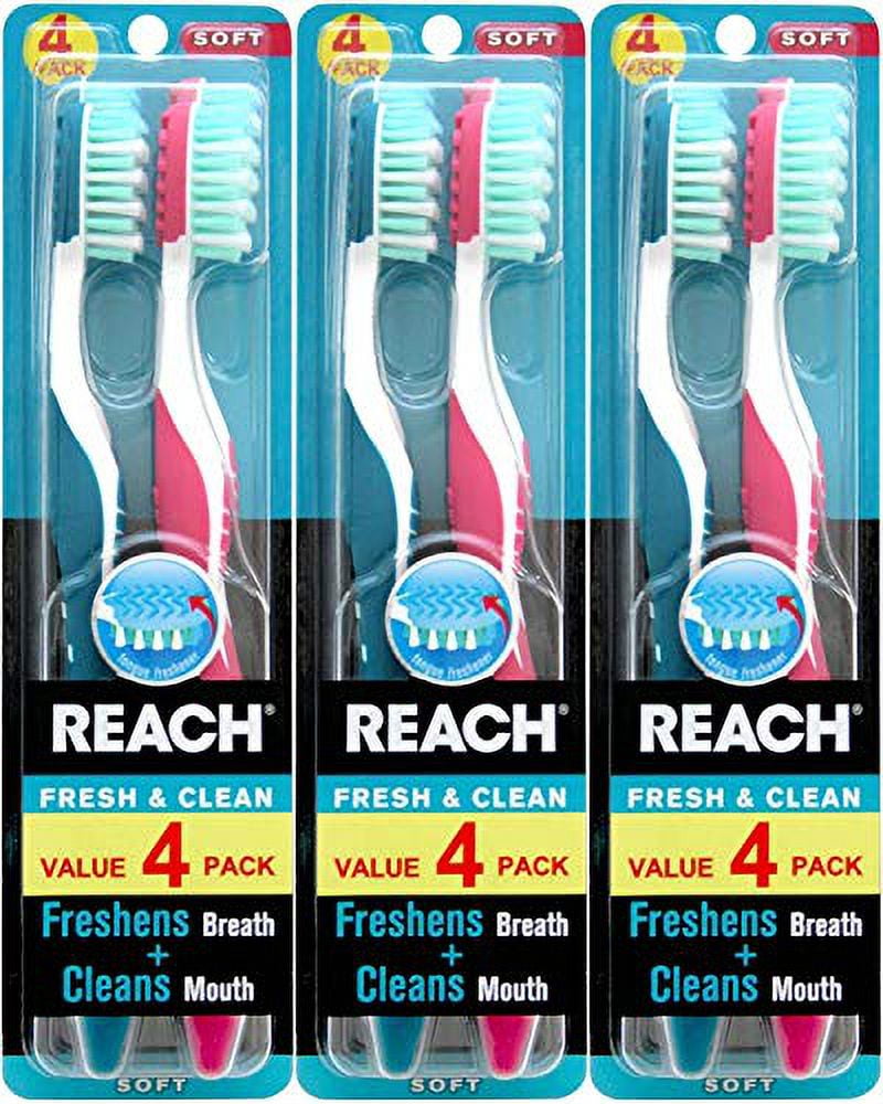 REACH Fresh & Clean Toothbrush with Soft Bristles, 2 Count - Reach  Toothbrush