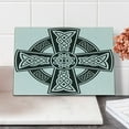 thumbnail image 2 of Celtic Cutting Board, Traditional Culture of Celtic Life Medieval Heraldic Print, Decorative Tempered Glass Cutting and Serving Board, in 3 Sizes, by Ambesonne, 2 of 5