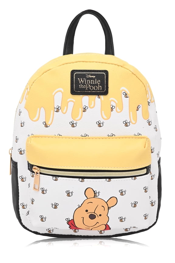 Disney Dumbo Mini Backpack for Kids & Adults 10" PU Leather Backpack Purse Featuring Dumbo with 3D Applique Toddler Travel Bag, Small Bookbag for School, Travel, or Everyday Use Ages 3 and Up