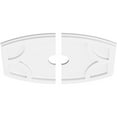 thumbnail image 2 of 22"W x 14 5/8"H x 3"ID x 11 3/4"C x 1"P Kailey Architectural Grade PVC Contemporary Ceiling Medallion, Two Piece, 2 of 11
