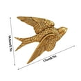thumbnail image 2 of Xecvkr Retro Swallow Wall Hanging Resin Bird Sculpture Home Outdoor Fence Decoration Realistic Detail Indoor Garden Farmhouse Coffee Shop Art Decor 1pc 3.9x4.7in, 2 of 2