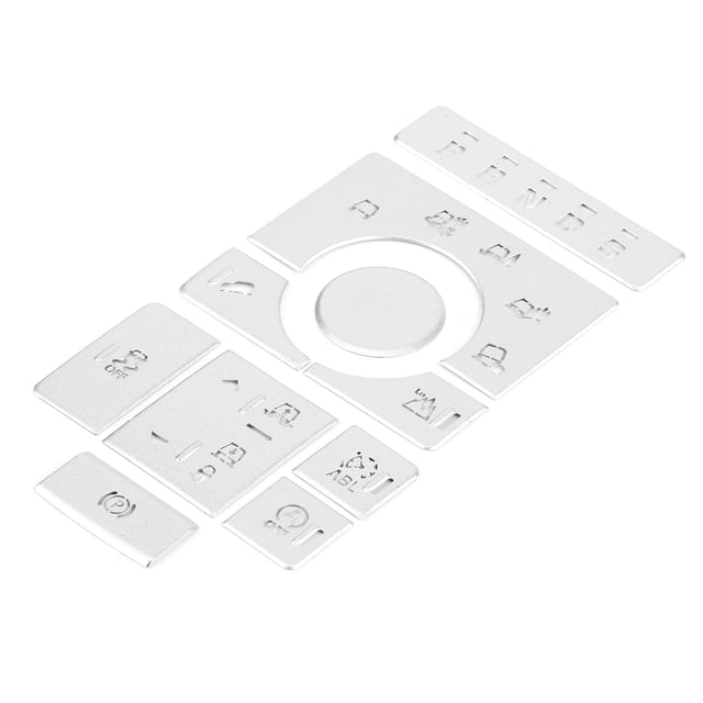 10 Uds. Adhesivo decorativo para botón de coche de aleación de aluminio apto para Land Rover Executive 15-16