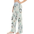 thumbnail image 2 of FREEAMG Women Pajama Pants Lounge Pants Long Stretch Comfy Sleepwear Cute Cartoon Penguins, 2 of 7