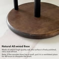 thumbnail image 4 of MaxxMarket Paper Towel Holder Countertop with Real Wood Round Base, Farmhouse Paper Towel Holder Stand for Kitchen Dining Table Home Decor, 4 of 12