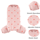 thumbnail image 3 of Pijama de canalé para perro y gato, adorable mono para perro, sin mangas, 2 patas, camisetas para gato para verano, monos transpirables y refrescantes, rosa XXL, 3 of 5