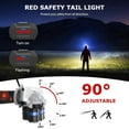 thumbnail image 7 of Rechargeable Headlamp,20000 High Lumen Bright 8 LED Head Lamp with Red White Light, IPX4 Waterproof Headlight,8 Mode Head Flashlight for Outdoor Running Hunting Fishing Hiking Camping Gear, 7 of 7