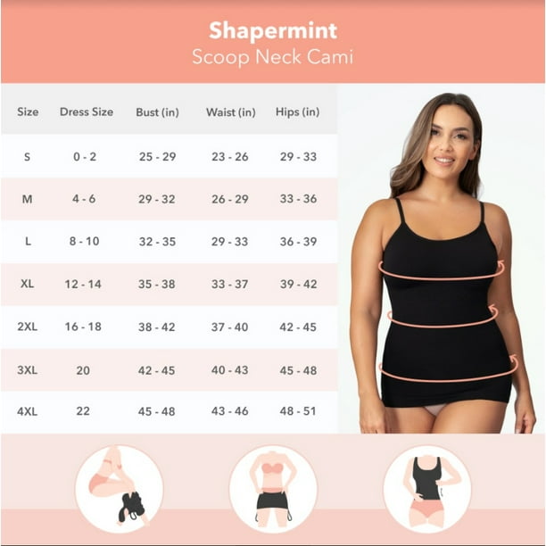 Shapermint Empetua Women's All Day Every Day Scoop Neck Cami 