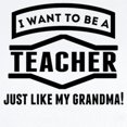 thumbnail image 2 of CafePress - Teacher Just Like My Grandma Body Suit - Baby Light Bodysuit, Size Newborn - 24 Months, 2 of 4