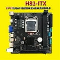 thumbnail image 5 of H81M ITX Motherboard Desktop PC Laptop LGA 1150 DDR3 16GB M.2 NVME USB 3.0 Computer Motherboard, 5 of 5