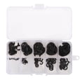 thumbnail image 1 of Kit de circlips con clip en E 120 piezas Kit de circlips con clip en E Anillo de retención abierto Acero al manganeso negro en caja de 1,5‑10 mm, 1 of 8
