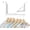White, variant on Tivkeber Over the Door Hooks, Extended Clothes Hanger with 11 Ridges, Space-Saving Rack for Hanging Clothes, Larger Capacity