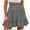 *Gray, variant on Women's High Waist Tiered Ruffle Flowy A Line Mini Skirt,Casual Summer Swing Skirt Black,Women's Plus S