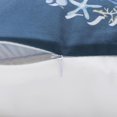 thumbnail image 2 of Summer Coastal Throw Pillow Covers 18 x 18 Inch Seahorse Seashell Starfish Conch Beach Decorative Pillow Cases Navy Blue Cushion Covers for Sofa Bed Home Decor Set of 4, 2 of 6