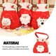 thumbnail image 2 of Wosthever Bolsa de regalo de Navidad, suministros para envolver, bolsas de dulces con cordón de tamaño pequeño, suministros para fiestas, Kits de decoración para fiestas Papá Noel, 2 of 6