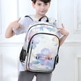 thumbnail image 6 of FORMRS School Backpack 17" Student Travel Bag with Laptop Compartment, Pastel Flower Pattern, 6 of 7