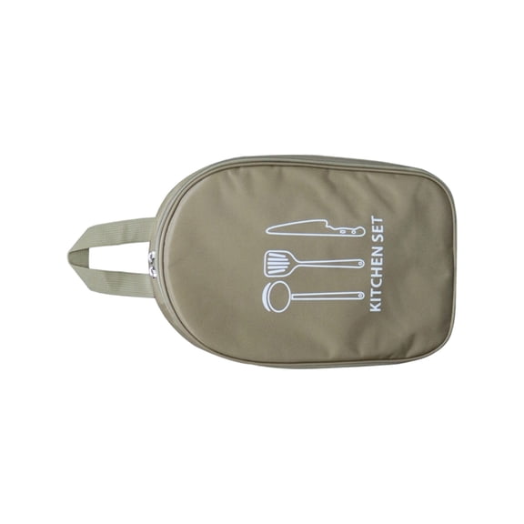 Heavy-Duty Camping Cookware with Multiple Pockets for Outdoor Cooking & Travel Accessories