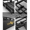 thumbnail image 4 of Historyli Universal Roof Rack Basket,51*36*5" Rooftop Cargo Carrier Basket,200 Lbs Capacity Car Cargo Rack,Heavy Duty Luggage Rack for Vehicles,, 4 of 8