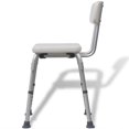 thumbnail image 3 of vidaXL Shower Chair Aluminium White, 3 of 5