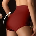 thumbnail image 4 of Fesfesfes Womens Underwear Seamless Womens Solid Color Briefs Ventilate Lace Netting High Waist Underpants Briefs, 4 of 5