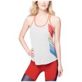 thumbnail image 1 of Aeropostale Womens Diagonal Print Racerback Tank Top, Multicoloured, Juniors, X-Large, 1 of 2