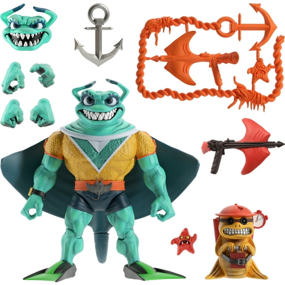 Super7 Teenage Mutant Ninja Turtles Collectible Ultimate Ray Fillet Action Figure, 10.47" x 9.57"
