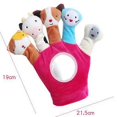 thumbnail image 2 of Baby hand puppet cartoon animal plush toy fabric finger, 2 of 5