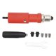 thumbnail image 1 of Electric Rivet Gun Adapter Kit Hard Metal Handle Wrench Hardware Hand Tools Red, 1 of 5