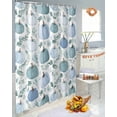 thumbnail image 5 of Teal Blue Pumpkin Shower Curtain Set ，Waterproof Fabric Shower Curtains Fall Green Leaves Botanical Thanksgiving Shower Curtains for Bathroom,Bathroom Decor 48"x72", 5 of 7
