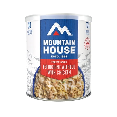 BB12/54 Mountain House Fettuccine Alfredo with Chicken #10 Can 9 Servings