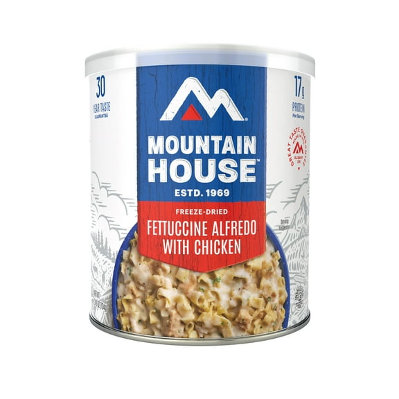 BB12/54 Mountain House Fettuccine Alfredo with Chicken #10 Can 9 Servings