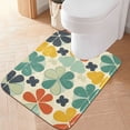 thumbnail image 2 of Yayeee Bath Rug for Bathroom Floor Non Slip Rectangle Fluffy Soft Absorbent Mat, 16"x24", Beige Clover Pattern, 2 of 7