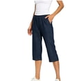 thumbnail image 6 of Women's Cropped Casual Loose Fit Jeans Denim Pants, 6 of 9
