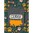 thumbnail image 3 of Silhouette Corgi Squad Sweatshirt Men -Image by Shutterstock, Male 5X-Large, 3 of 4