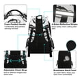 thumbnail image 4 of ALAZA Cartoon Monkey Banana-1 Pattern Backpack Elementary School Bags Student Bookbag Travel Rucksack, 4 of 8