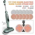 thumbnail image 6 of Aorsher 12 Pack Spin Mop Refills Fit for Shark S7000 S7001 S7000C S7201 S7000AMZ S8201 S8001 S8000 Steam and Scrub Pads for Hardwood Floor Cleaning, 6 of 14