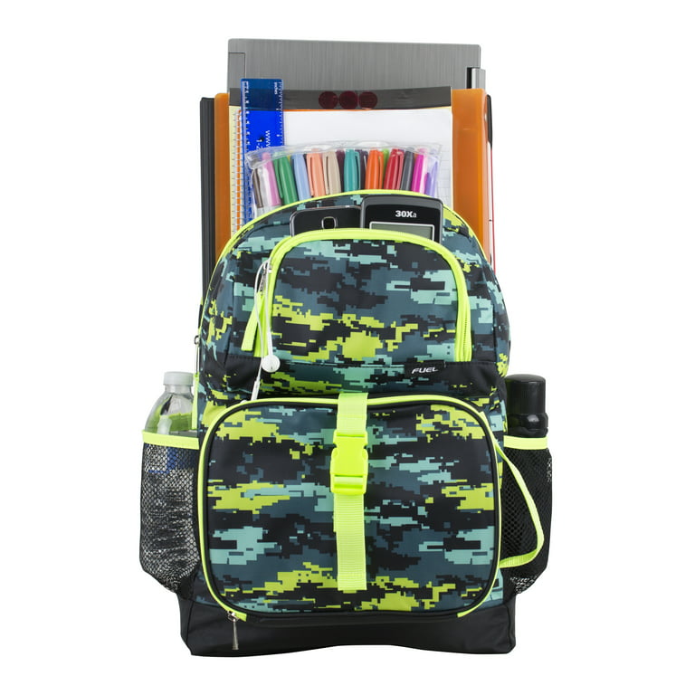 Fuel Everyday 4-Piece Combo Backpack with Lunch Box, Pencil Case and Shoe Pouch 4-staticcamo