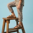 thumbnail image 3 of Cushionaire Lane Boys and Girls Sandals, Comfortable Cork Footbed Slide Sandals with Adjustable Straps and Supportive Cushioned Design - Kids Summer Sandals, 3 of 14