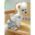 thumbnail image 1 of Valentine's Day 1pc Pet Clothes, Dog And Cat Clothing, Small And Medium-Sized Dog Corduroy, Comfortable And Cute Four-Legged Pants, Baby Overalls, 1 of 4
