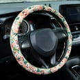 thumbnail image 4 of Vintage Flowers Steering Wheel Cover Auto Steering Wheel Protector, Anti-Slip, Breathable, Absorbing Sweat, Universal Car Accessories 14.5–15 inch,Fit for Most Car, Trucks, SUV, 4 of 10