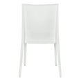 thumbnail image 4 of Afuera Living Chaise de Salle à Manger Intérieure Extérieure en Tissage Moderne, Blanche, Ensemble de 4, 4 of 9