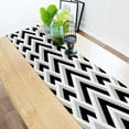 thumbnail image 4 of Geomety Blue Grey And Black Table Runners For Wedding Holiday Event Party Decoration Tablecloth Modern Table Runner Home Decor, 4 of 5