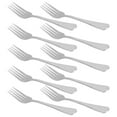 thumbnail image 1 of Fourchettes de Table Ensemble de 10 Fourchettes en Acier Inoxydable Longueur 7.5 Pouces, 1 of 4