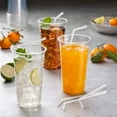 thumbnail image 5 of 100 Pcs 10'' Straws, Bendable Drinking Straws, Flexible Straws Drinking Plastic Disposable, Colored Plastic Straws, Extra Long Food Grade Straws Disposable for Juice Beverage Drinks Home Use, Orange, 5 of 8