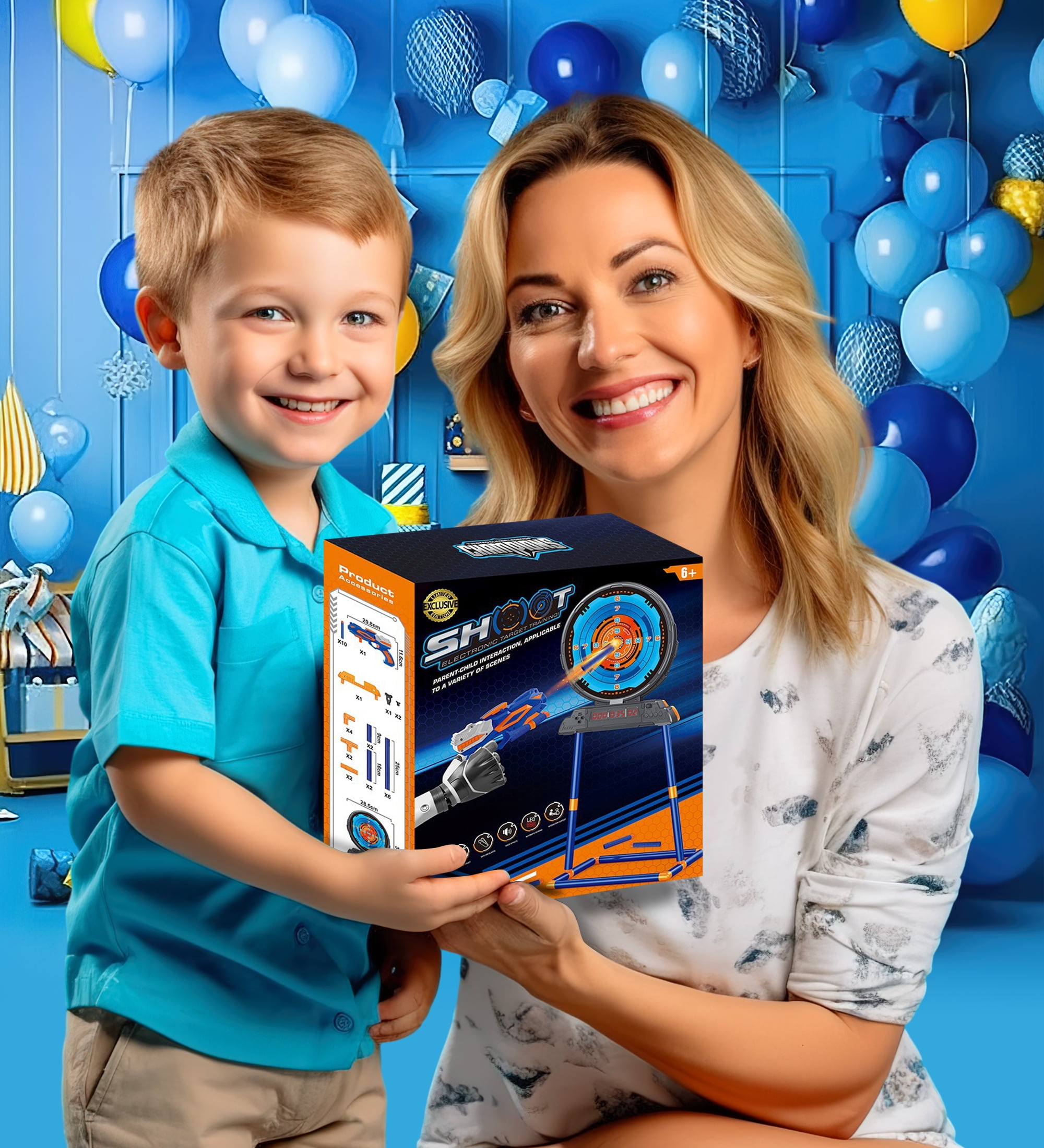 Freecat Digital Target Game for Boys, Shooting Practice, Kids Target Shooting Games Toys for 5-12 Year Old Boys