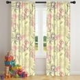 thumbnail image 5 of Blackout Kids Curtains,Pioneer Flower Floral Print Pattern Childrens Insulated Curtains Set Of 2,Bedroom Essentials,Toddler Room Decor 42"x84", 5 of 5