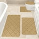 thumbnail image 5 of Fiudx Juego de Alfombras de Baño de Espuma, Suave Terciopelo Polar con Reverso Antideslizante, Muy Absorbentes, Lavables a Máquina, Juego de 4 Alfombras de Baño, Diseño Moderno, Multiusos, 40 X 60 Cm, 5 of 6