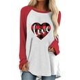 thumbnail image 1 of Women Multiple Color Exquisite Retro Smooth V-neck Printing Long Sleeve Polyester Top Blouse Shirt(Black,L), 1 of 4